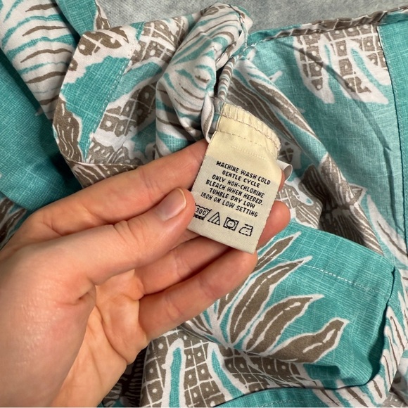 Vintage Cooke Street Shirt Mens Size L Floral Palm Tree Print Hawaiian Beach - Picture 9 of 16